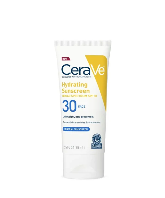 CeraVe Hydrating Mineral Sunscreen SPF 30 Face Lotion 50ml