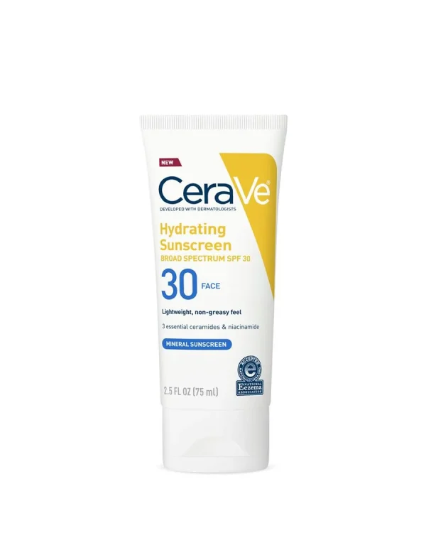 CeraVe Hydrating Mineral Sunscreen SPF 30 Face Lotion 50ml