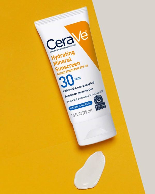 CeraVe Hydrating Mineral Sunscreen SPF 30 Face Lotion 50ml