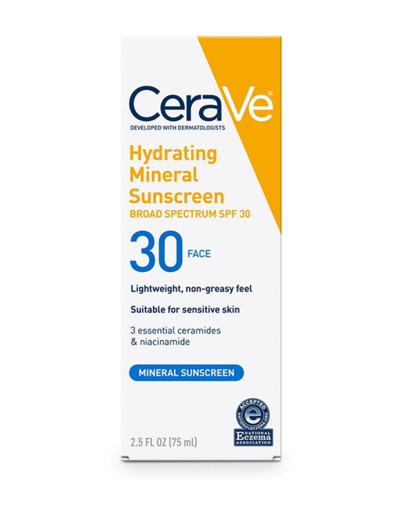 CeraVe Hydrating Mineral Sunscreen SPF 30 Face Lotion 50ml