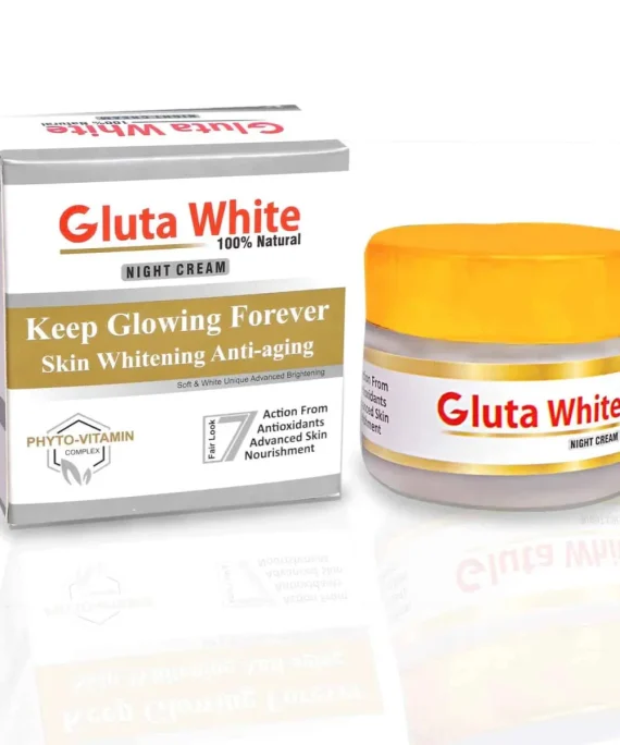 Gluta White Extreme Strong Whitening & Anti-Aging Night Cream – Glutathione, Alpha Arbutin, Glycolic & Kojic Acids
