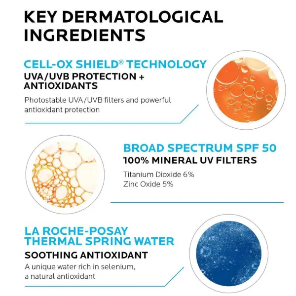 La Roche Anthelios Mineral Zinc Oxide Sunscreen SPF UV400 50+ 50ml