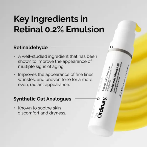 Retinal 0.2% Emulsion High-Strength Retinoid Nighttime Treatment