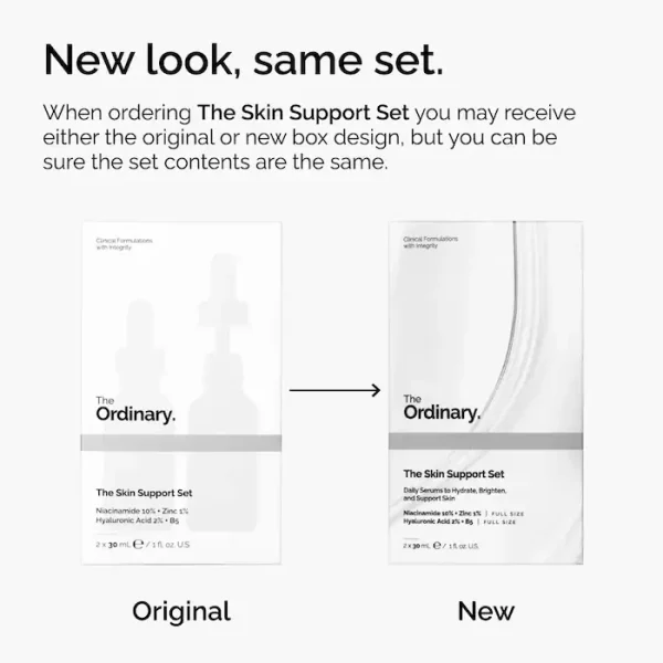 The Skin Support Set with Niacinamide + Hyaluronic Acid